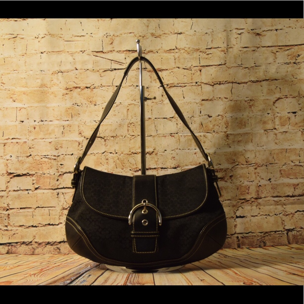 Small black authentic coach shoulder bag